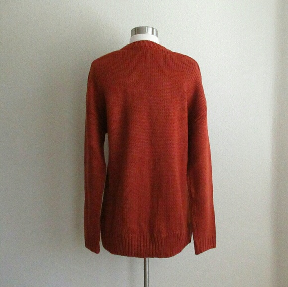 Rust Button Down Cardi - Picture 6 of 7